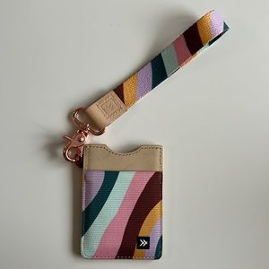 Thread wallet with wrist lanyard